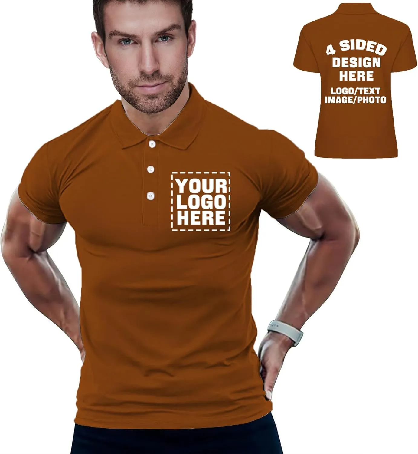 Custom Polo Shirts for Women Add Your Own Image Text Jersey Shirts for Men Personalized Design Polo Logo Shirts