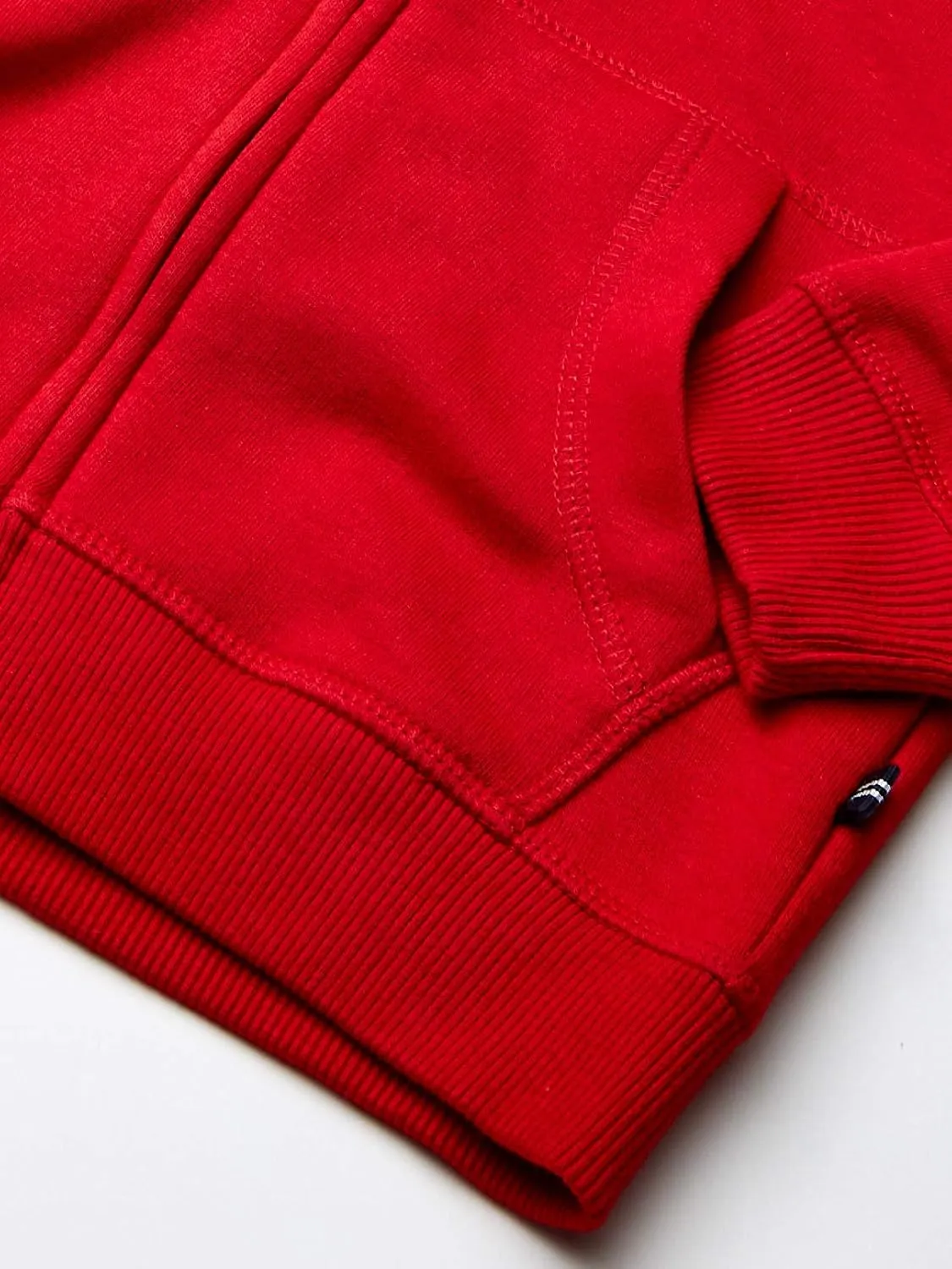 Nautica Boys' Zip Up Hoodie Sweatshirt, Signature Logo Design, Kangaroo Pockets, Made with Lightweight Fleece
